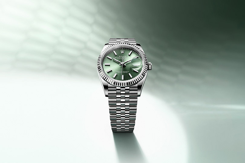 Rolex Datejust Oyster, Oystersteel and white gold